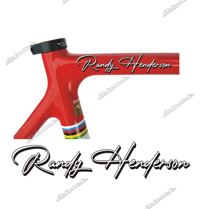 

cutting sticker CUSTOM NAMA kode RH stiker sepeda Promo