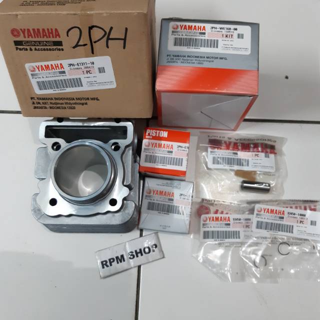 Paket Cylinder Blok-Blok Seher Yamaha Mio 125-Mio M3-Soul GT 125 Asli