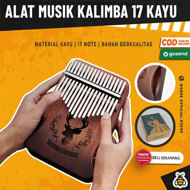 Jual Kalimba Alat Musik 17 Keys Kayu Thumb Piano Musical Calimba Toys ...