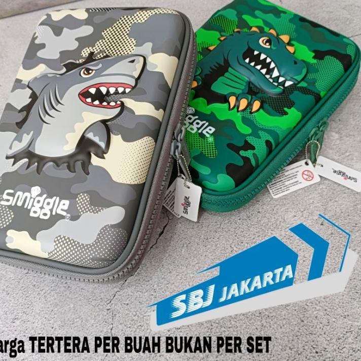 

Update Kotak Pensil Smiggle Original TREX / Tempat Pensil Smiggle Original 3D EVA waterproof TREX SHARK