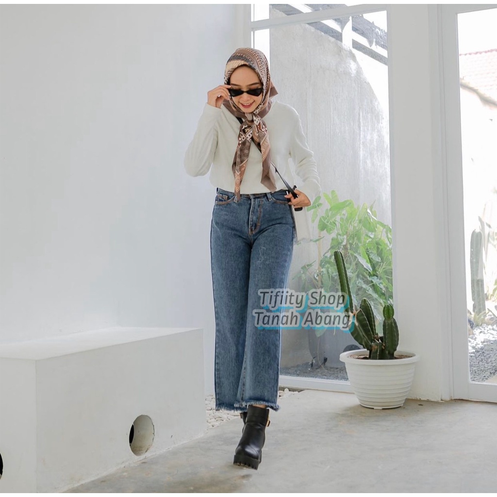 KULOT JEANS RAWIS / CELANA JEANS BOYFRIEND POCKET - POCKET BOYFRIEND - CELANA JEANS PLAIN KANTONG DEPAN