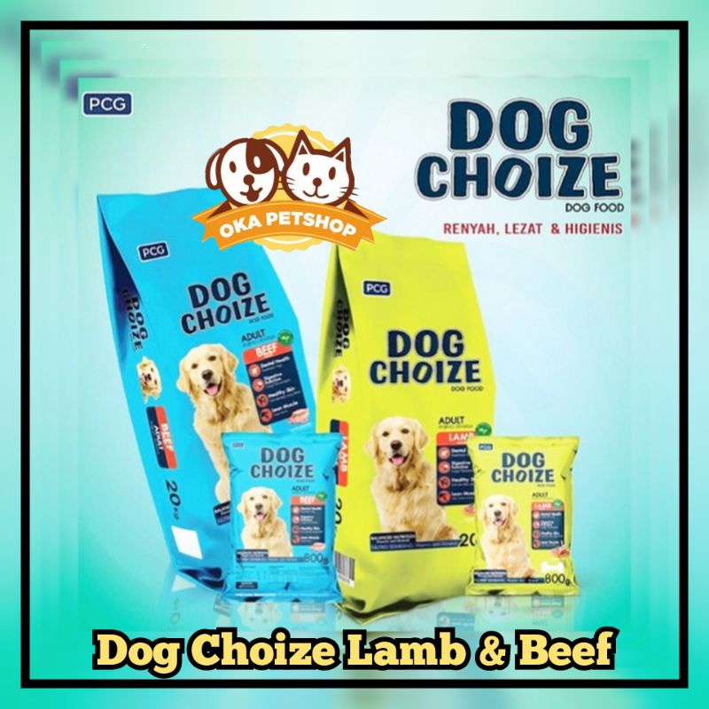 PROMO!!! Makanan Anjing Dog Choize Beef &amp; Lamb Paket 8kg (10pcs) - Dog Choize - Dry Food Dog