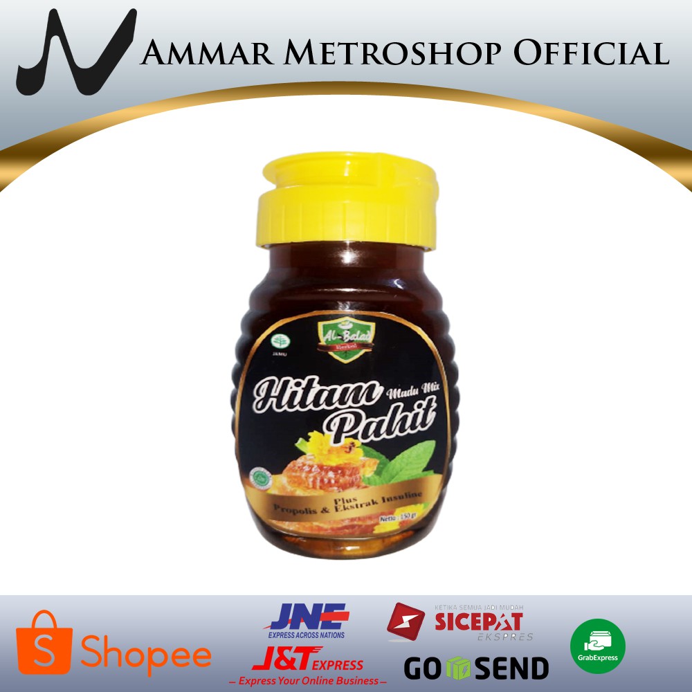 

Madu Mini Hitam Super Pahit Al-Balad 150gr Plus Daun Insuline