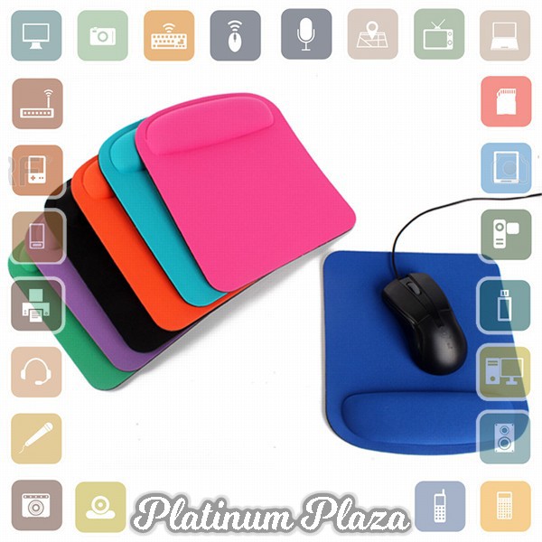 NeoStar Square Gel Wrist Rest Mouse Pad - MP24 - Black`EU1B3F-