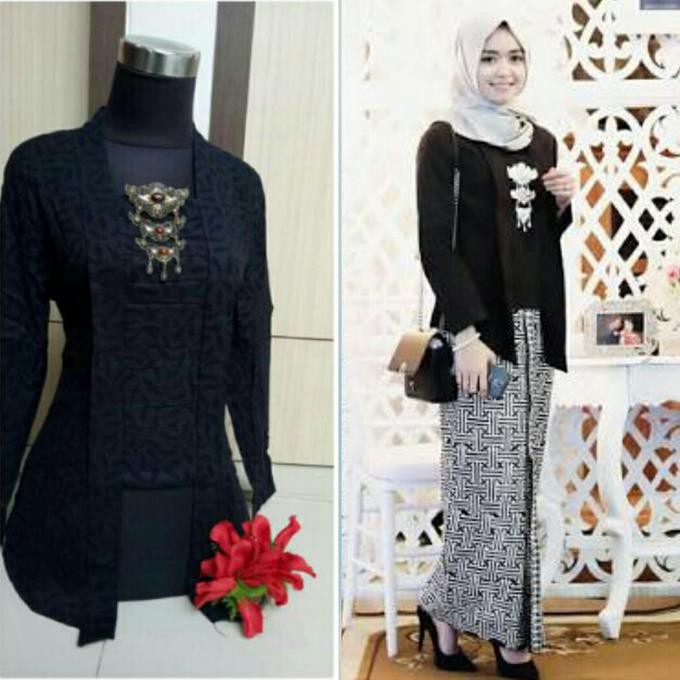 KEBAYA EMBOS KUTU BARU WARNA HITAM