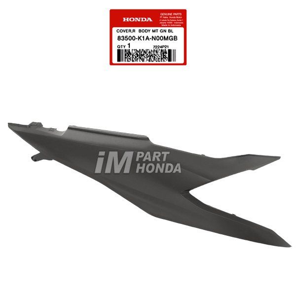 Cover Body Belakang Kanan Beat LED Eco Street K1A Hitam Dof 83500-K1A-N00MGB