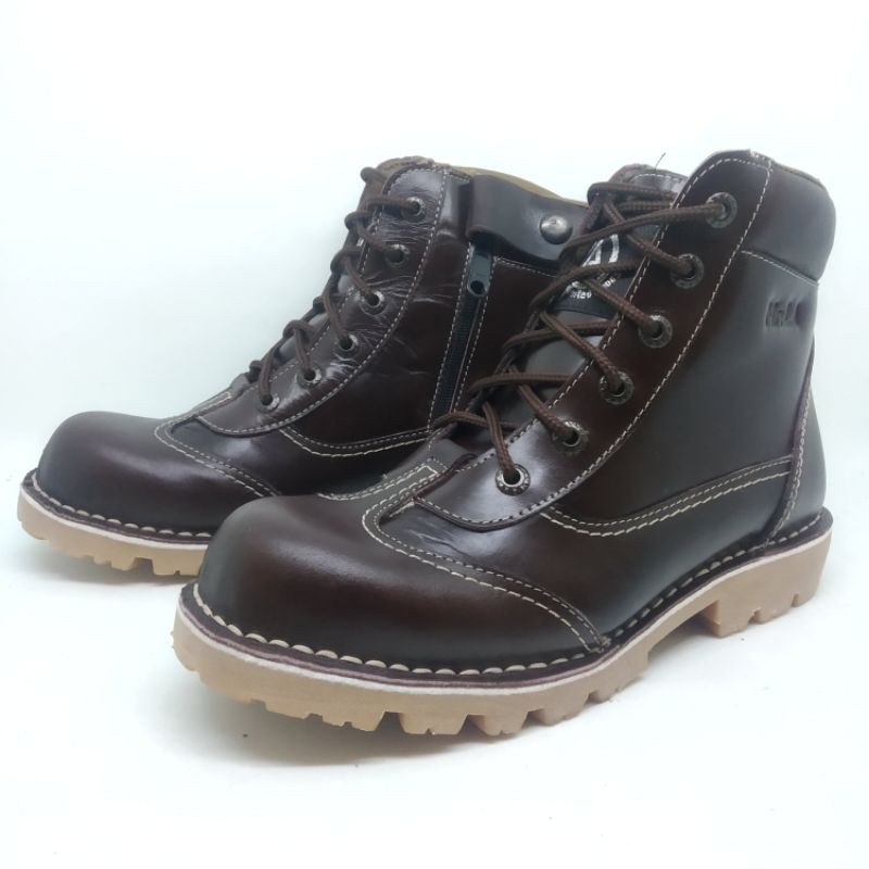 Sepatu pria Safety boots kulit asli Mr.LA 1206 S