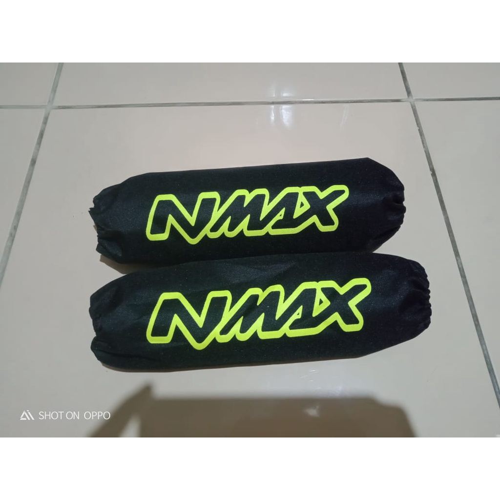 sarung shock cover shockbreaker shok belakang NMAX AEROX XMAX sepasang - 2 Yamaha Kuning