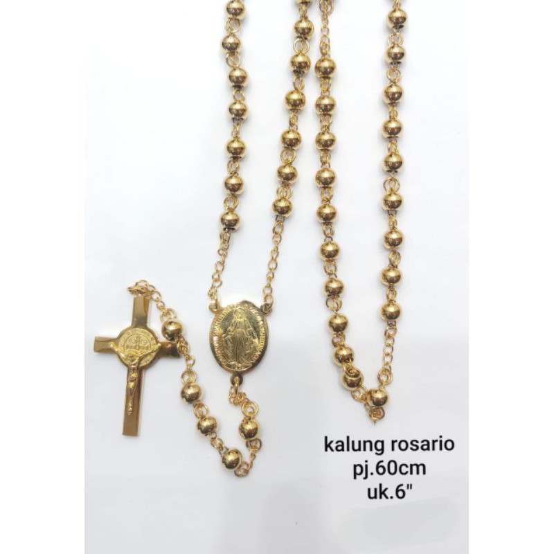 Kalung Rosario Emas Titanium27