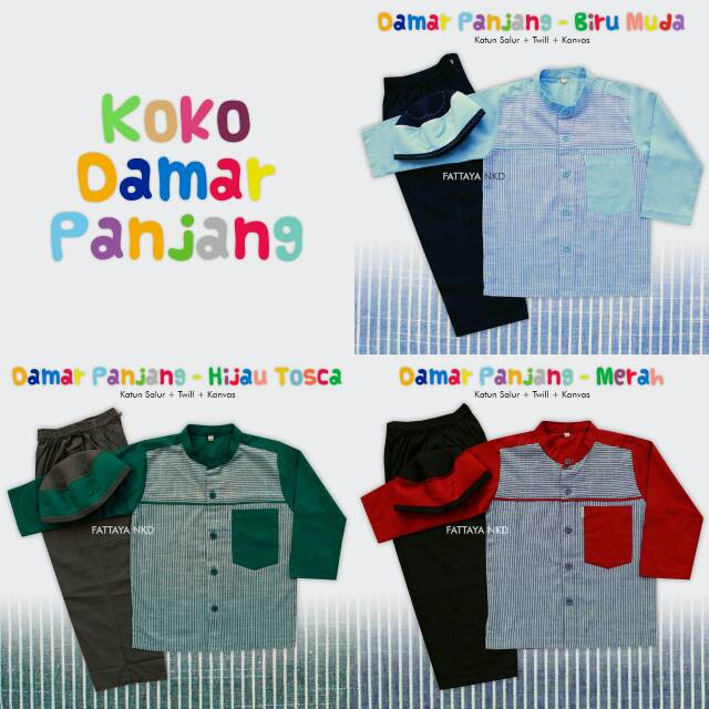 Koko Anak Lengan Panjang Damar by Fattaya