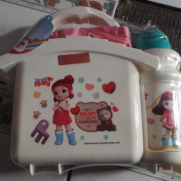 School Box Rainbow Ruby / Set Box Makan Anak By Technoplast
