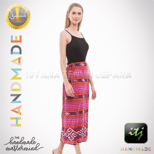 Rok Batik Wanita Gaya Kain Tenun Troso Handmade