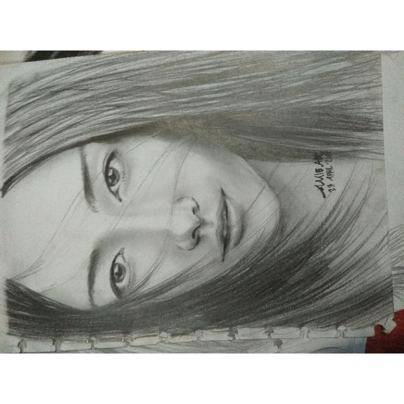 hiasan dinding/poster hasil lukis sendiri