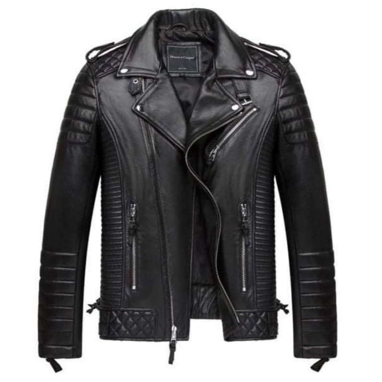 Jaket Kulit domba asli model ramones