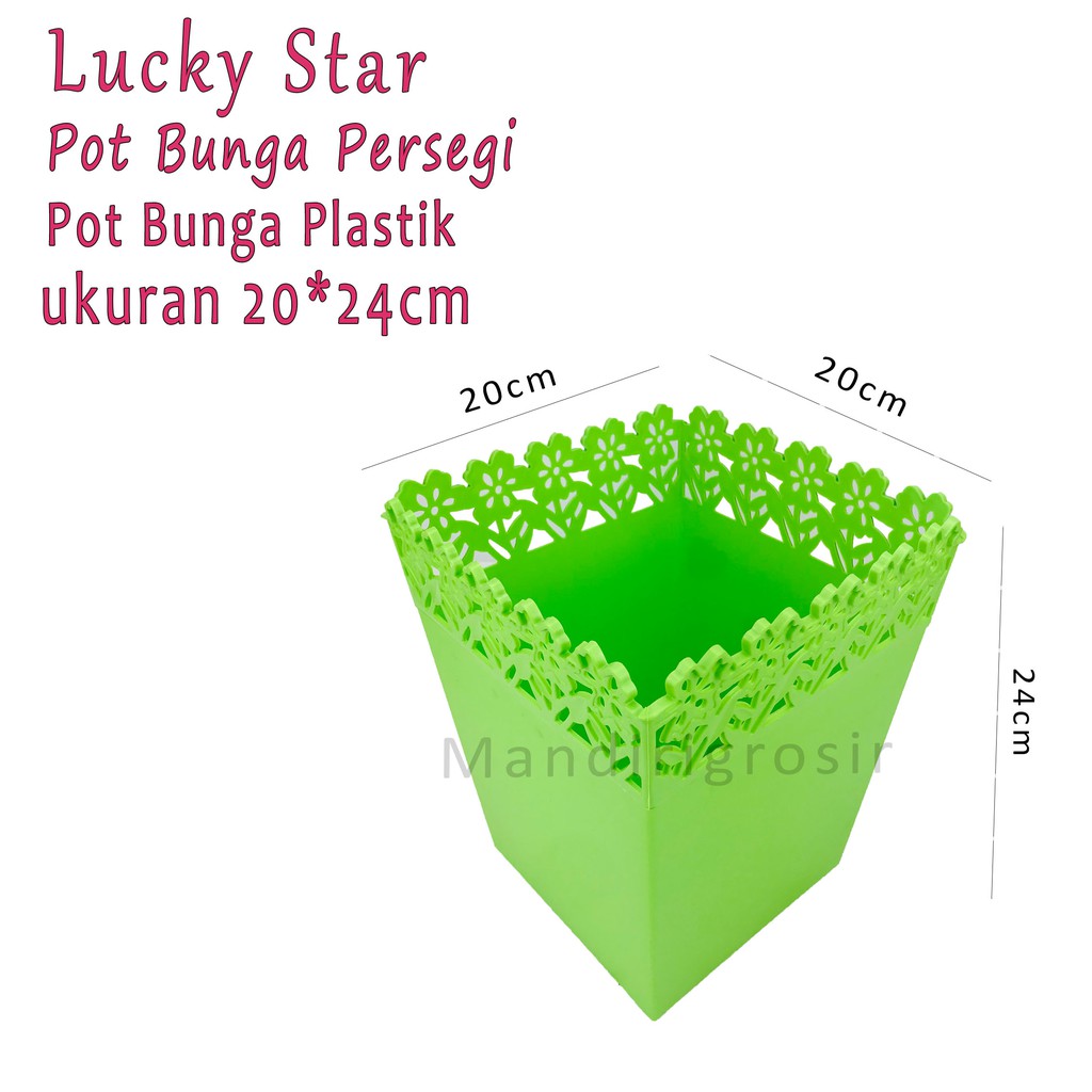 Pot bunga * Pot Bunga Segi * No.5381