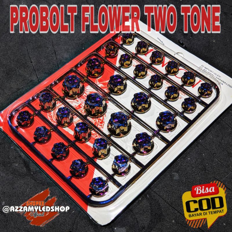 cover baut probolt/ tutup baut probolt FLOWER universal semua jenis motor