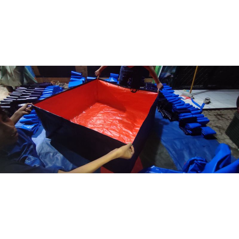 terpal kolam ikan a5 100x100x50 tebal