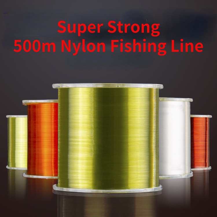 Senar Pancing Bahan Nilon Super Kuat Tahan Lama Kapasitas 1.5-13kg Panjang 500m