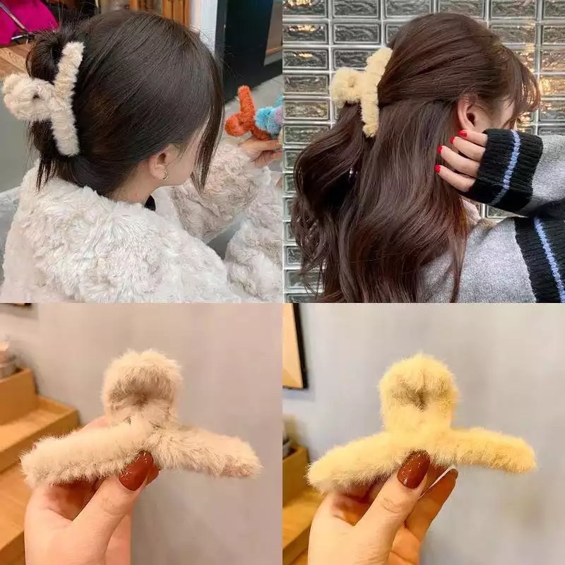 (Part 4 RB) Jedai 5cm bening / Jedai besar / Jepit rambut korea / Jepit gulung / Jepit cakar / Jepit rambut salon / Jepit salon / Jepit rambut boba / Jepitan rambut / Ikat rambut mutiara / kuncir mutiara / karet rambut pearl warna warni / JEDAI CAKAR Lima