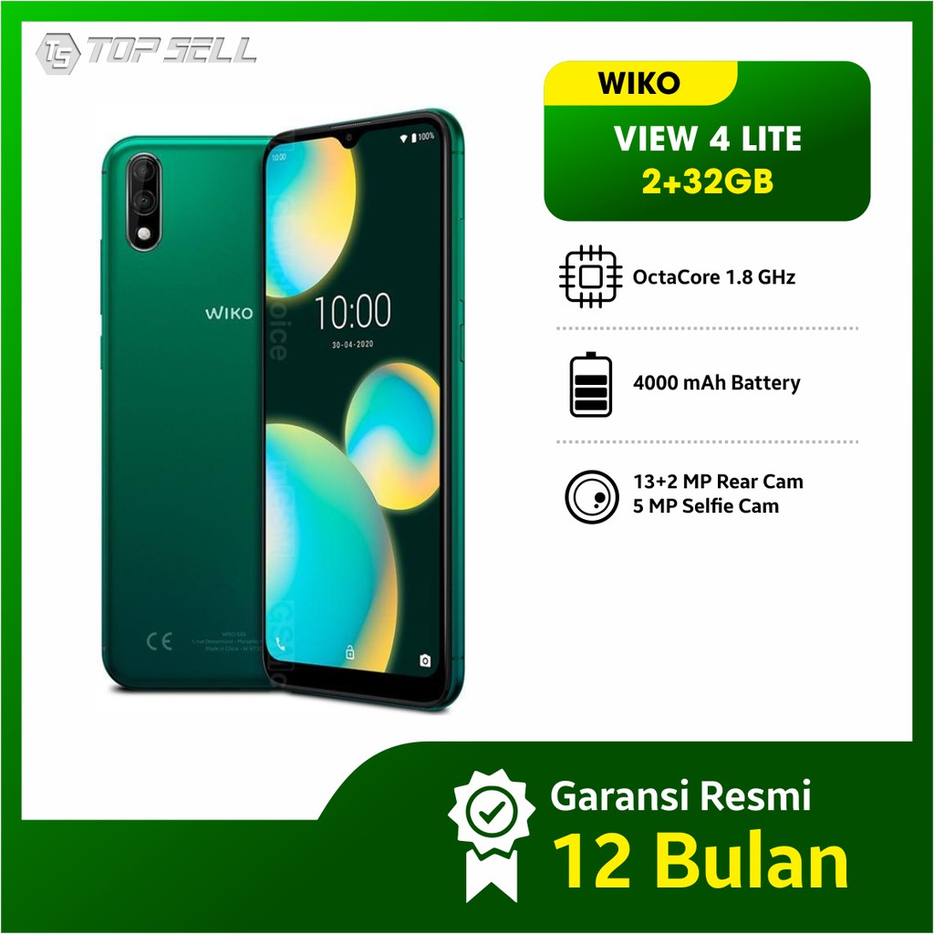 WIKO VIEW 4 LITE (2GB+32GB) GARANSI RESMI