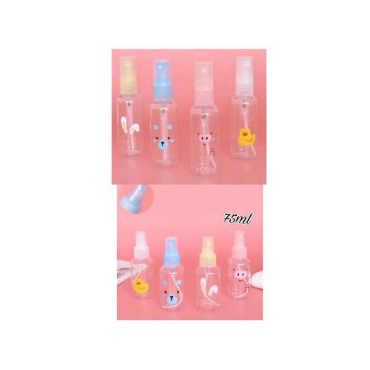 Botol Spray Mini Kosong Refill Isi Ulang Motif Lucu Unik Simple Praktis Portable Travel Serbaguna