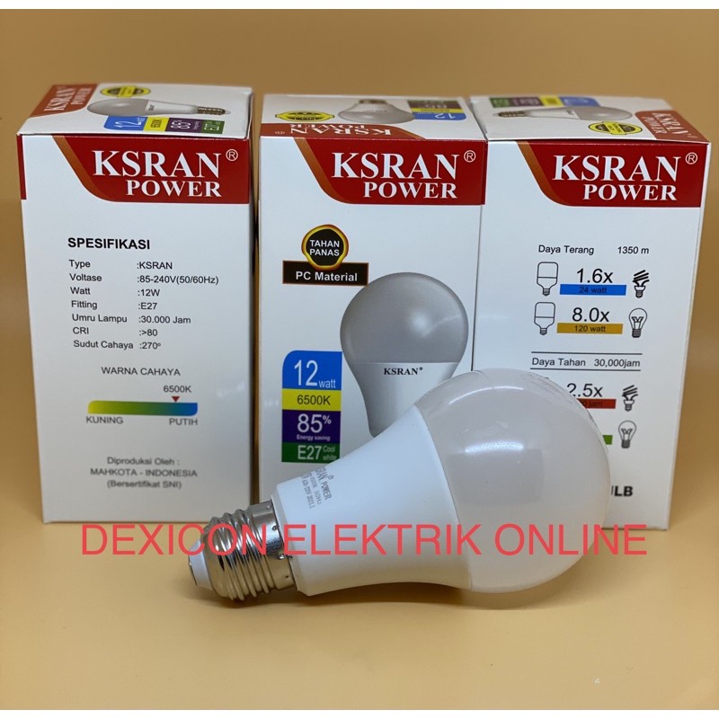 bohlam/KSRAN POWER BULB 12 watt/lampu led/bohlam led/lampu led terang/bohlam hemat energi/lampu terang led
