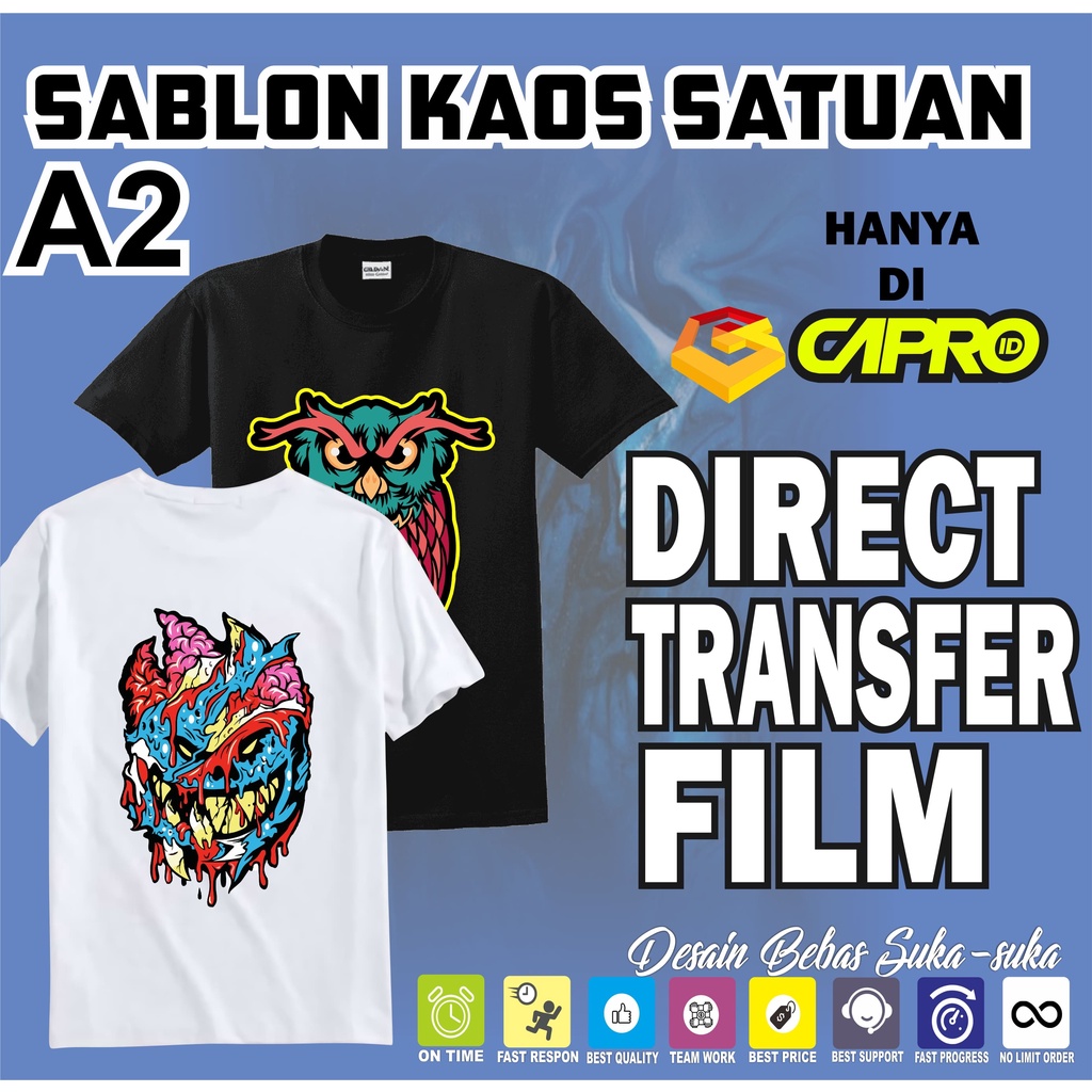 KAOS CUSTOM DTF A2 | CUSTOM SATUAN | DESIGN SUKA SUKA