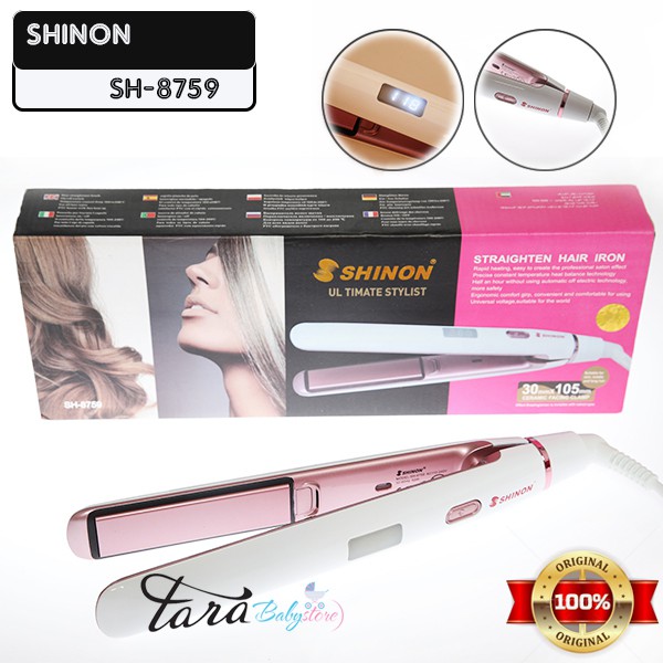 Catokan 2in1 Shinon SH 8759 catokan palt lurus dan curly ada ionya