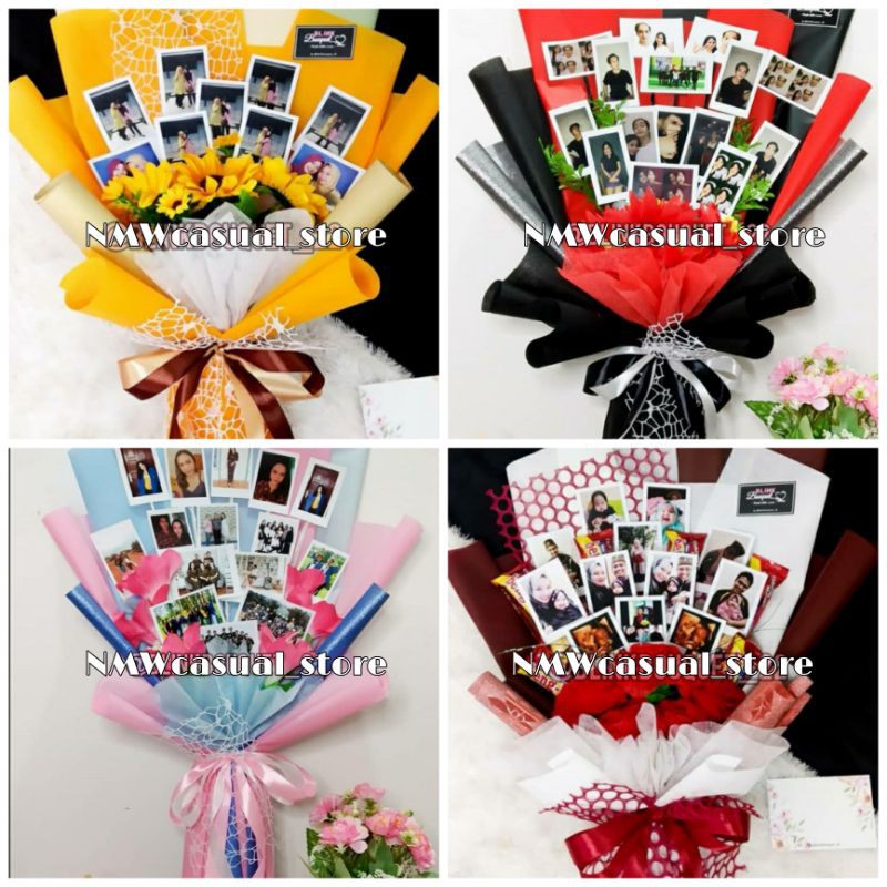 ❤NMW❤BUKET BUNGA FOTO (FREE GREETING CARD)Best seller