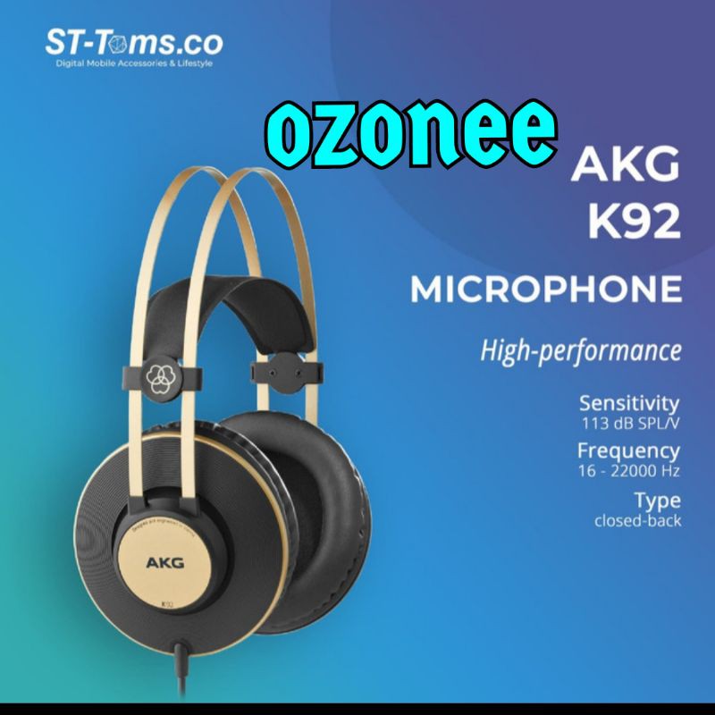 AKG K92 STUDIO MONITOR HEADPHONE ORIGINAL AKG K92