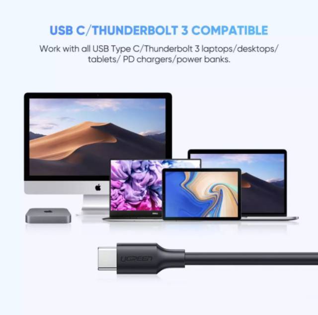 Ugreen Kabel Data Micro B Usb 3.0 to Type C ThunderBolt Fast Transfer