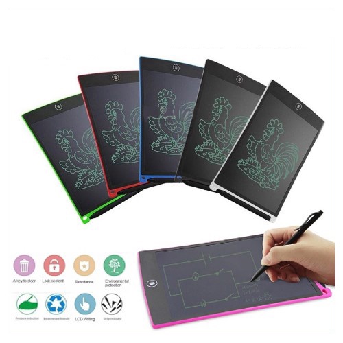 LCD Writing Writting Drawing Tablet Pad Papan Belajar Tulis Gambar Coret Hapus Mainan Edukasi Anak