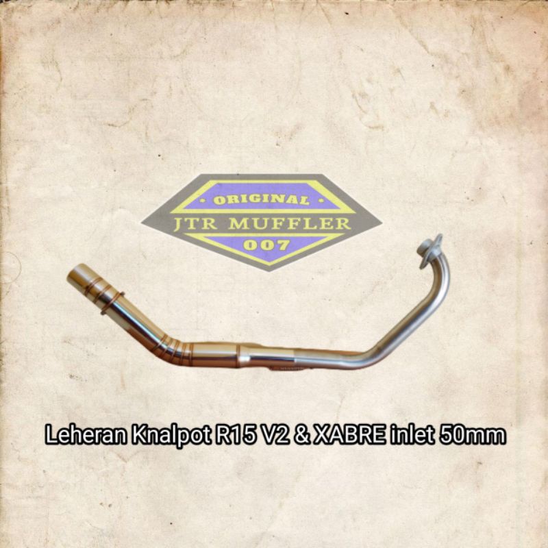 leher leheran Knalpot racing R15 V2 XABRE diameter 50mm