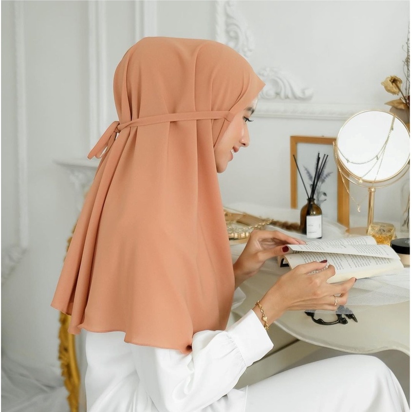 PROMO JILBAB KERUDUNG DEWASA KHIMAR POLOS INSTAN BERGO MARYAM TALI DIAMOND