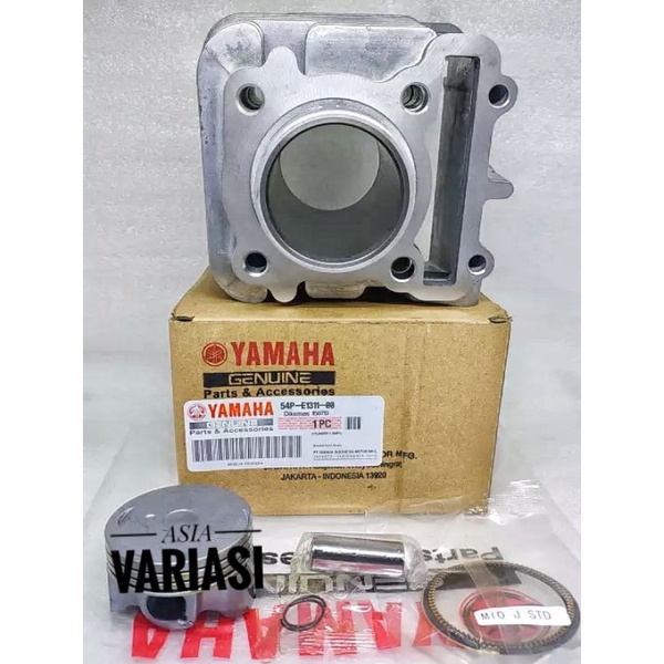 BLOCK BLOK SEHER KOMPLIT MIO J XRIDE 115 FINO INJEKSI SOUL GT MIO GT 115 + RING SEHER + PISTON + PEN