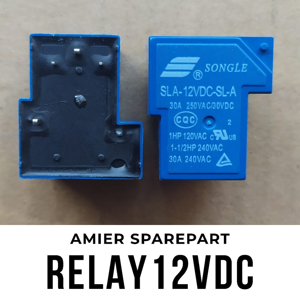 Relay 5 KAKI Songle 30A 12VDC Relay SLA-12VDC