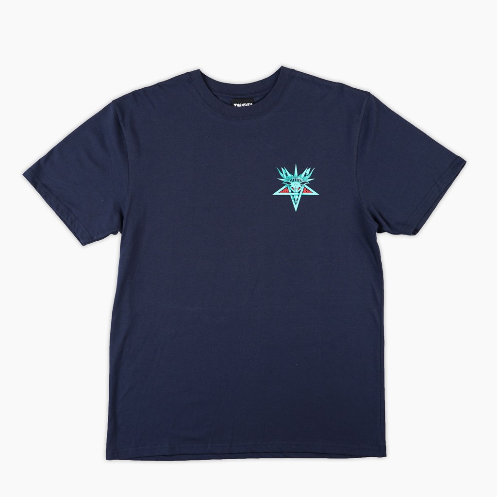 THRASHER JAPAN LICENSED LIBERTY NAVY