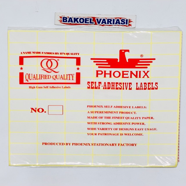 

Label Harga / Label Sticker Nama PHOENIX no.123