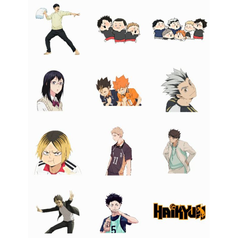 

STIKER HAIKYUU 35 PCS