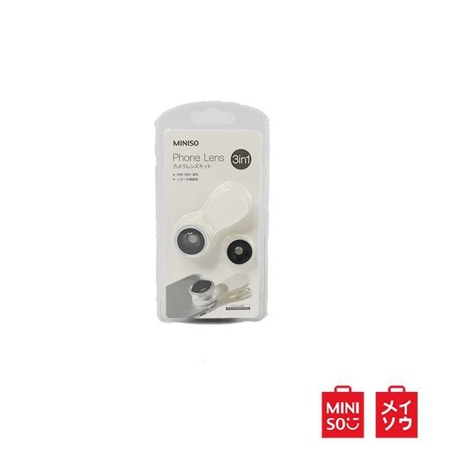 ➝ Miniso Official 3 in 1 Mobile Phone Lens Fisheye + Macro  Modis →.