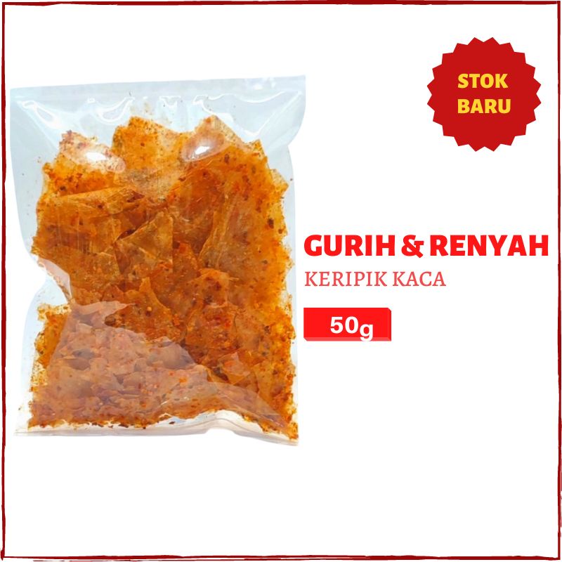 

Keripik Kaca Kripik Kaca Kripca Keripik Beling Pedas Daun Jeruk Kiloan Kemasan Pouch Berat 50 Gram