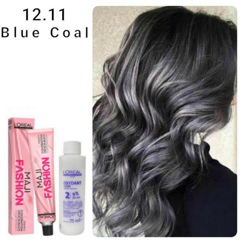 ASH GREY ABU ABU SILVER / BLUE COAL Cat loreal majifashion 12.11 Hair color maji fashion