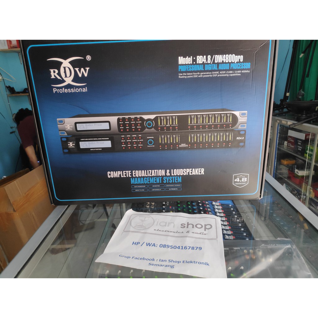 Speaker Management RDW RD4.8 Driverack RDW RD 4.8 Original DLMS RDW RD 48 4in 8out 4 Way