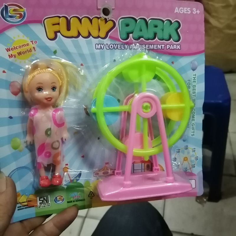 MAINAN SELUNCURAN + BONEKA FUNNY PARK  LO5