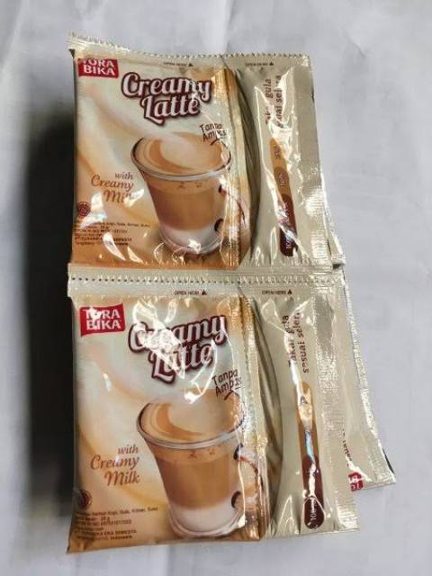 Tora bika cremy latte sachet (renceng)