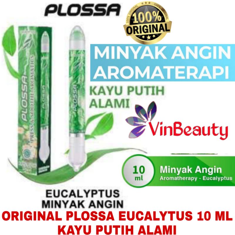 ORIGINAL PLOSSA 10 ML MINYAK ANGIN AROMATHERAPY EUCALYPTUS 10 ML KAYU PUTIH ALAMI