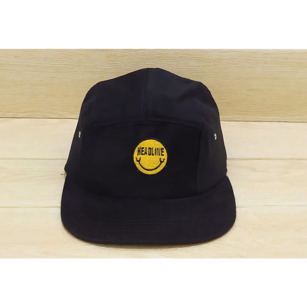 [COD]Topi Snapback Bordir HEADLINE Lima Panel New Model/Topi Hip-Hop Keren/Topi Distro Pria