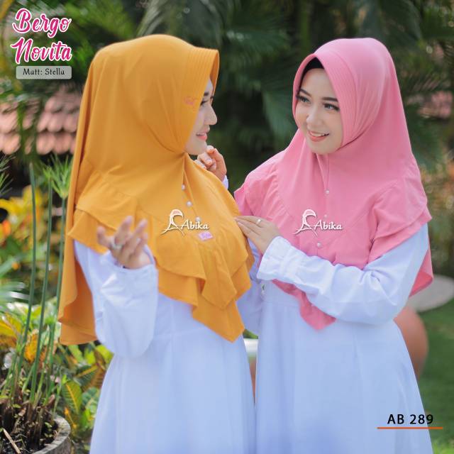 ABIKA HIJAB - BERGO NOVITA - JILBAB INSTAN MODIS - JILBAB SIMPLE