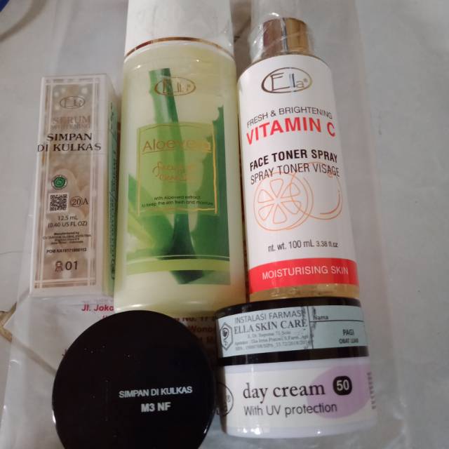 Ella skincare paket lengkap pemutih