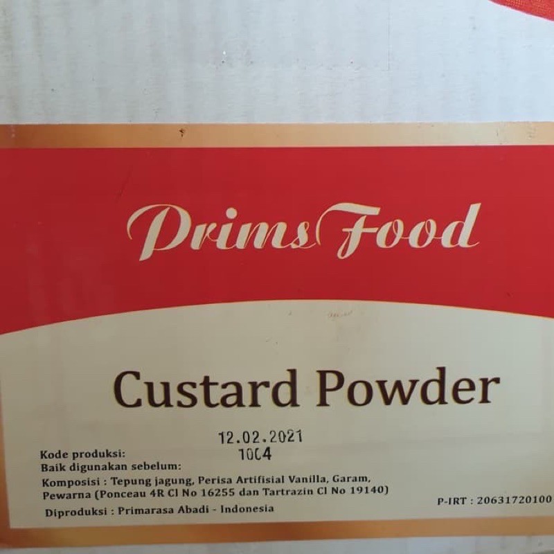 

REPACK: 1KG - PRIMS FOOD CUSTARD POWDER/ PF Tepung Custard/ Primsfood